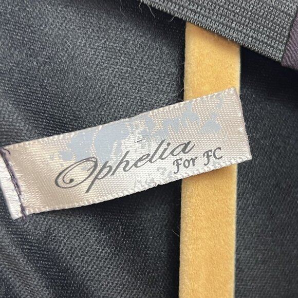 Ophilia For FC Womens Med Sleeveless Dark Purple Short Ballon Silk Like  Dress - Picture 3 of 12